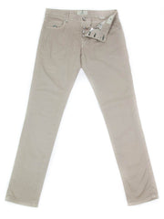 Luigi Borrelli Beige Solid Pants - Super Slim - 33/49 - (CARSS29310523)