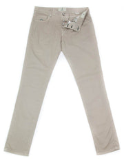 Luigi Borrelli Beige Solid Pants - Super Slim - 34/50 - (CARSS29310523)