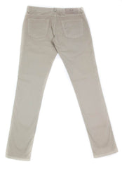Luigi Borrelli Beige Solid Pants - Super Slim - 42/58 - (CARSS29310523)