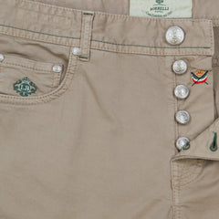 Borrelli Light Brown Solid Pants - Full - (CHIJ03360) - Parent