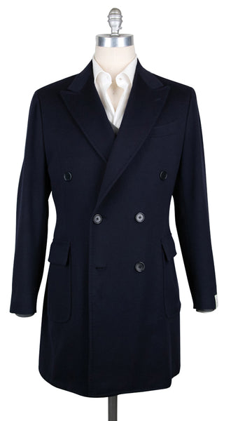 Luigi Borrelli Midnight Navy Blue Coat - (LBCOAT162231) - Parent