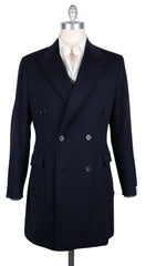 Luigi Borrelli Midnight Navy Blue Coat - (LBCOAT162231) - Parent