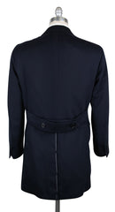 Luigi Borrelli Midnight Navy Blue Cashmere Coat - (LBCOATQUA) - Parent