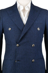 Luigi Borrelli Blue Wool Sportcoat - 40/50 - (DP2709R7)