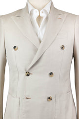 Luigi Borrelli Beige Silk Sportcoat - 38/48 - (DP27711R8)