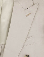 Luigi Borrelli Beige Silk Sportcoat - 38/48 - (DP27711R8)