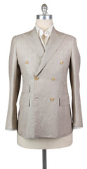 Luigi Borrelli Beige Solid Sportcoat - 40/50 - (DP6B23623R8)