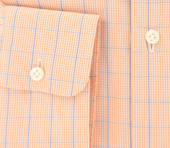 Luigi Borrelli Orange Plaid Shirt - Slim - 15.75/40 - (DR2303OVIDIO)
