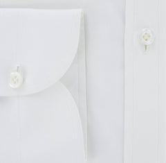 Luigi Borrelli White Solid Cotton Shirt - Slim - (RK) - Parent