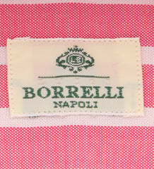 Borrelli Pink Striped Shirt - Extra Slim - 15/38 - (EV20440GIANNI)