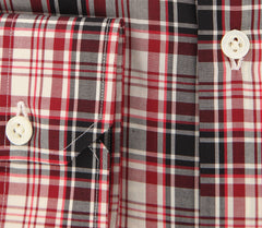 Luigi Borrelli Red Check Shirt - Extra Slim - 15.75/40 - (EV2330RIO)