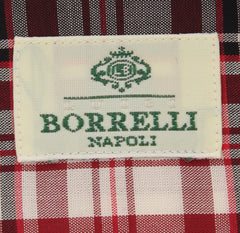 Luigi Borrelli Red Check Shirt - Extra Slim - 15.75/40 - (EV2330RIO)