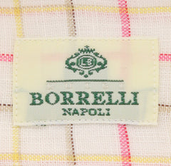 Luigi Borrelli Pink Plaid Shirt - Extra Slim - 17/43 - (EV321LIVIO)