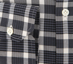 Luigi Borrelli Gray Plaid Cotton Shirt - Extra Slim - (YS) - Parent