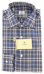 Luigi Borrelli Blue Plaid Shirt - Extra Slim - (65461RIOPT1) - Parent