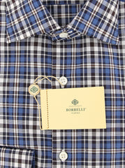 Luigi Borrelli Blue Plaid Shirt - Extra Slim - (65461RIOPT1) - Parent
