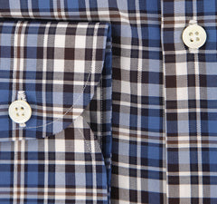 Luigi Borrelli Blue Plaid Shirt - Extra Slim - (65461RIOPT1) - Parent