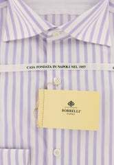 Borrelli Lavender Purple Shirt - Extra Slim - 15/38 - (EVTS3082GIANNI)