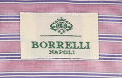 Luigi Borrelli Purple Striped Cotton Shirt - Extra Slim - (KV) - Parent