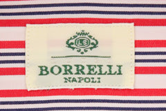 Luigi Borrelli Red Striped Cotton Shirt - Extra Slim - (KY) - Parent