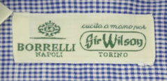 Luigi Borrelli Blue Micro-Check Cotton Shirt - Extra Slim - (279) - Parent