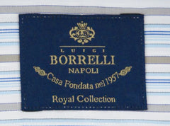 Luigi Borrelli Blue Shirt - Extra Slim - (EV061806ACHILLE) - Parent