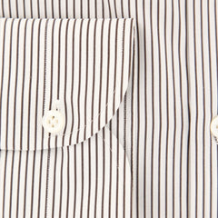 Luigi Borrelli Brown Striped Shirt - Extra Slim - (RC209200PT1) - Parent