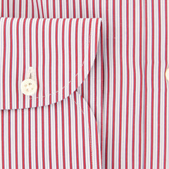 Luigi Borrelli Red Striped Shirt - Extra Slim - (40LB4063) - Parent