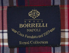 Luigi Borrelli Red Plaid Shirt - (EV0657540STEFANO) - Parent