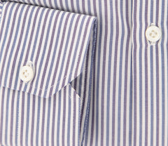 Borrelli Purple Striped Shirt - Extra Slim - 17/43 - (EV0810881NANDO)