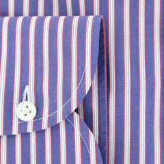 Luigi Borrelli Blue Striped Shirt - Extra Slim - (72LB1608) - Parent