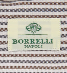 Luigi Borrelli Brown Shirt - Extra Slim - 15.75/40 - (EV1610860STEFANO)