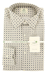 Luigi Borrelli Cream Foulard Shirt - Extra Slim - (EV181512SE31STPT1) - Parent