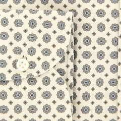 Luigi Borrelli Cream Foulard Shirt - Extra Slim - (EV181512SE31STPT1) - Parent