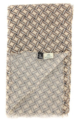 Luigi Borrelli Brown Foulard Long Scarf - 78" x 26" - (FB70FI120231)