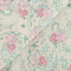 Luigi Borrelli Beige Floral Long Scarf - 26" x 76" - (FI120323)