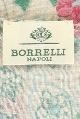 Luigi Borrelli Beige Floral Long Scarf - 26" x 76" - (FI120323)
