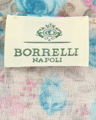 Luigi Borrelli Beige Floral Long Scarf - 26" x 76" - (FI120333)