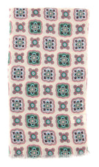 Luigi Borrelli Beige Floral Long Scarf - 26" x 76" - (FI120354)