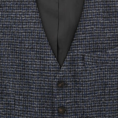 Luigi Borrelli Gray Wool Shephard's Check Vest - (LBVEST12160) - Parent