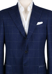 Luigi Borrelli Navy Blue Wool Blend Sportcoat - (LBSPT134170) - Parent