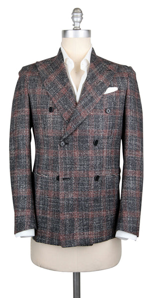 Luigi Borrelli Blue Wool Blend Check Sportcoat - (LBSPT206132) - Parent
