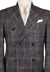 Luigi Borrelli Blue Wool Blend Check Sportcoat - (LBSPT206132) - Parent
