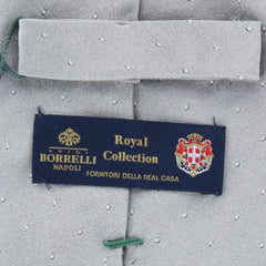 Luigi Borrelli Gray Polka Dot Tie - 3.25" x 58" - (NR80T3395)
