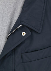 Luigi Borrelli Navy Blue Solid Jacket -  40/50 - (OW01114G00170)