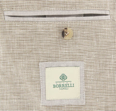 Luigi Borrelli Brown Shephard's Check Jacket - 40/50 - (OW2101G100660)