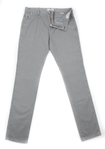 Luigi Borrelli Gray Solid Pants - Super Slim - 33/49 - (PARJ01430)
