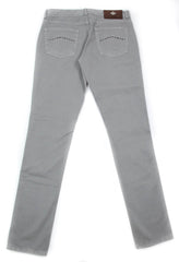 Luigi Borrelli Gray Solid Pants - Super Slim - 31/47 - (PARJ01430)