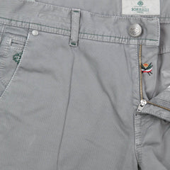 Luigi Borrelli Gray Solid Pants - Super Slim - 31/47 - (PARJ01430)