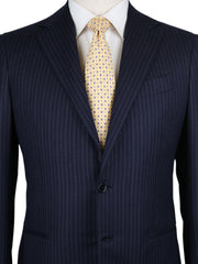 Luigi Borrelli Midnight Navy Blue Striped Suit - (LB104171) - Parent